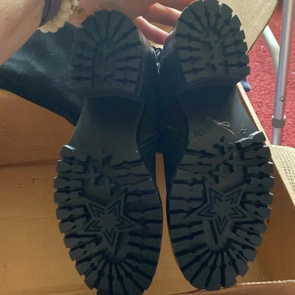 MIZ MOOZ MAYER TALL SUEDE STACKED HEEL CORSET LACE BOOTS 36EU 5.5/6US - Picture 11 of 16